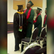 Michael Brown is seen standing with his peers for his high school graduation.
ABC screenshot